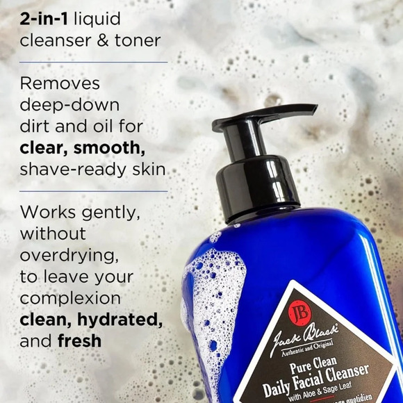 $6❤️‍🔥 ONLY 1! Jack Black Pure Clean Daily Facial Cleanser 2PK 🧼 NEW - Picture 3 of 8